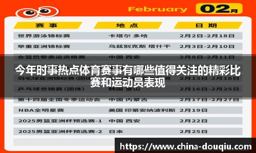 今年时事热点体育赛事有哪些值得关注的精彩比赛和运动员表现